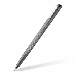 STAEDTLER ?308 SB6P Pigment Liner Fineliner Pens with Assorted Line Width - Black (Set of 4 + 2 Free)