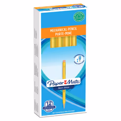 Paper Mate Non-Stop Mechanical Pencil | 0.7mm | HB #2 | Yellow Barrel | 12 Count