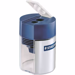 STAEDTLER 512 001 Double-Hole Tub Sharpener for Graphite & Colour Pencils up to 10.2mm Diameter (1 x Sharpener)