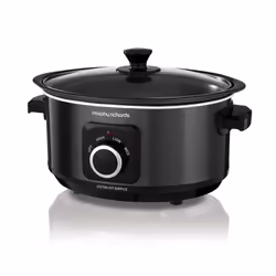 Morphy Richards 3.5L Sear & Stew Slow Cooker, Shatter Resistant Aluminium Pot, 3 Heat Settings, Hob Proof, Easy Clean, 163W, ...
