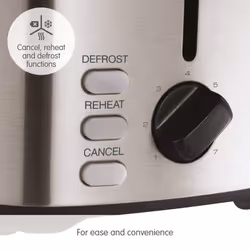 Morphy Richards Equip 2 Slice Toaster,?Defrost and Reheat, 7 Variable Browning Controls, Variable Wide Slots, Removeable Crumb Tray, Stainless Steel,