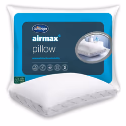 Silentnight Airmax Pillow ? Air Mesh Sides Maximising Airflow Preventing Overheating for a Cool Night's Sleep ? Machine Washa ...