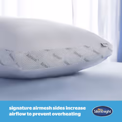 Silentnight Airmax Pillow ? Air Mesh Sides Maximising Airflow Preventing Overheating for a Cool Night's Sleep ? Machine Washable and Hypoallergenic