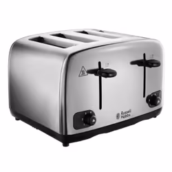 Russell Hobbs 4 Slice Toaster with Perfect Toast Technology for improved evenness (Wide slots, Lift & look feature, 6 Brownin ...