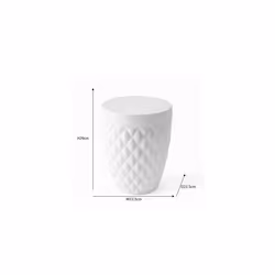 Addis 518030 Diamond Style Round Swing Lid Bathroom Bin, White