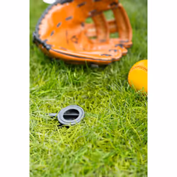 Brabantia 311420 Metal Soil Spear Ground Spike for Essential Rotary Washing Line (35 mm) Solid Anchoring No Concrete, Plastic Lid Cap (Metal/Black)