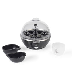 Salter Electric Multi Egg Cooker - 6 Egg Capacity Boiler, Great For Soft Dippy, Hard & Poached Eggs, Includes Measuring Cup, Removable Egg Rack and 2