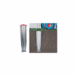 Brabantia - Metal Ground Spike - with Handy Closure Cap - Corrosion Resistant Galvanized Steel - Ready to Go - Top Spinner - Rotary Dryer -
