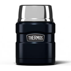 Thermos Stainless King Food Flask, 470ml Capacity - Sleek Multi- Purpose Flask for Daily Food Prep - Durable Stainless Steel with Classic Midnight