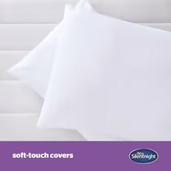 Silentnight Deep Sleep Pillows 2 Pack ? Medium Support Comfortable Hollowfibre Bed for Front, Back and Side Sleepers Machine Washable Hypoallergenic