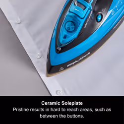 Morphy Richards Turbosteam Pro Steam Iron, Non Stick Ceramic Soleplate, Intellitemp Technology, 200g Boost, 40g Output, 380ml Water Tank, Digital