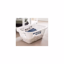 Addis 510610 Rectangular Laundry Basket in White, 1 - Pack
