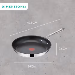 Tefal JO Cook's Direct SS 28cm Frypan