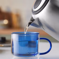 Russell Hobbs Brushed Stainless Steel Electric 1.7L Cordless Kettle (Quiet & Fast Boil 3KW, Removable washable anti-scale filter, Push button lid,