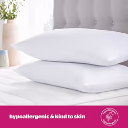 Silentnight Ultrabounce Pillows 2 Pack ? Soft Medium Support Comfortable Bouncy Pillows for Stomach, Back and Side Sleepers ? Machine Washable and