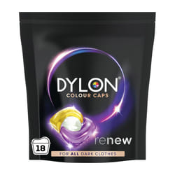 Dylon Black & Dark Caps (18 Wash Loads), Dylon Black Caps for all Dark Clothes, Dark Colour Washing Pods to Protect Dark Colours, renewing in every