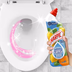 Harpic Active Fresh Toilet Cleaning Gel, Sicilian Edition, Pack of 12 x750ml,Infused with Natural Oils, Anti Odour Technology
