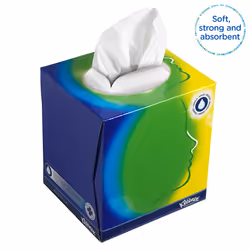 Kleenex Facial Tissue Box, 3-Ply Soft, Strong, and Absorbent, Fragrance-Free, Aloe Vera & Calendula Infused, FSC Certified, 12 Boxes x 56 Tissues (672