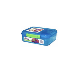 Sistema Bento Box LUNCH | Lunch Box with Yoghurt/Fruit Pot | 1.65 L | BPA-Free | Assorted Colours (Varies by Pack) | 1 Count