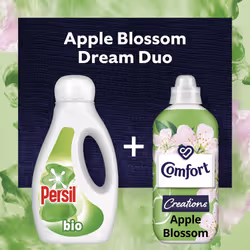Comfort Creations Apple Blossom Fabric Conditioner with Stay Fresh technology for 100 days of freshness + fragrance* 8x 900 ml (240 washes)