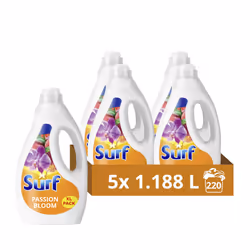 Surf Passion Bloom Laundry Washing Liquid 220 washes with a joy-infused fragrance with natural essential oils lasting up to 1 ...