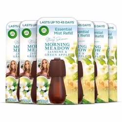 Air Wick Essential Mist Refills, Morning Meadow by Stacey Solomon, Pack 6 x 20ml, Natural Essential Oils, Last up to 270 days ...