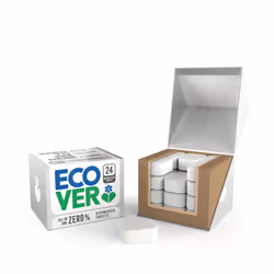 Ecover Zero Dishwasher Tablets, Dishwasher Salt & Rinse Aid Cleaning, Biodegradable Formula, Zero Fragrance, Pack of 1, 24 Ta ...