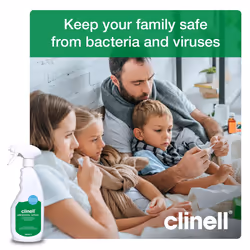 Clinell Universal Cleaning and Disinfectant Spray for Surfaces - 500 ml - White Universal Spray, Kills 99.9% of Germs, Quick Action, Surface Cleaning,