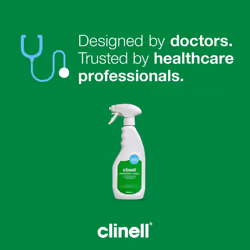 Clinell Universal Cleaning and Disinfectant Spray for Surfaces - 500 ml - White Universal Spray, Kills 99.9% of Germs, Quick Action, Surface Cleaning,