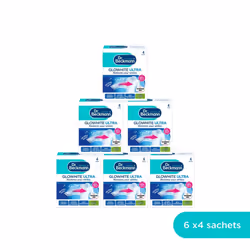 Dr. Beckmann Glowhite Ultra|Maintains brighter white laundry |Treats Greying | 4 x 40 g x 6