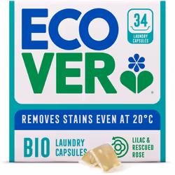 Ecover Bio Washing Capsules - Laundry Capsules / Tablets - Laundry Detergent With Clean And Fresh Lilac & Rescued Rose Scent, ...