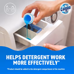 Calgon 4-in-1 Washing Machine Cleaner and Water Softener Gel 750 ml, Removes Limescale, Residue, Dirt, Rust & Malodours, Deep Clean