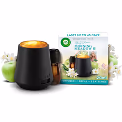 Air Wick Essential Mist Diffuser Kit, Morning Meadow by Stacey Solomon, 1 Device & 1 refill (20ml), Natural Essential Oils, L ...