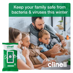 Clinell Universal Cleaning and Disinfecting Wipes for Home - Pack of 4 - 70 XL Wipes per Pack (280 Wipes) - with Moisture Lock Lid - Kills 99.99% of