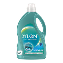 Dylon Sport Detergent (60 Wash Loads), Liquid Laundry Detergent for Active Wear Clothes, Sport Detergent to Remove malodour, Keep Elasticity and