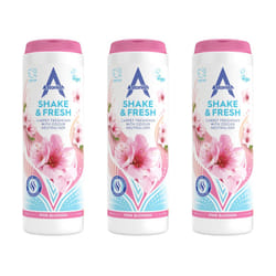 Astonish Shake & Fresh Carpet Freshener, Eliminates Odours, Pink Blossom, 3 x 350g