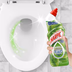 Harpic Active Fresh Toilet Cleaning Gel, Mountain Pine, Pack 12 x 750 ml, Infused with Essential Oils, Kills 99.9% of Bacteria, Toilet Cleaner