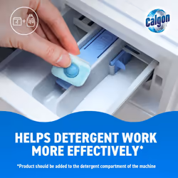 Calgon 4-in-1 Washing Machine Cleaner and Water Softener Tablets, Removes Limescale & Odours, Deep Clean, Units: 45 Tablets, Size: L Pack (Packaging