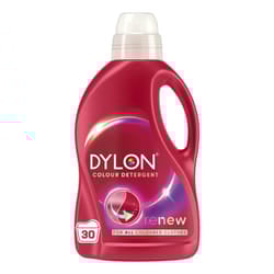 Dylon Colour Detergent (30 Wash Loads), Liquid Laundry Detergent for all Coloured Clothes, Colour Washing Detergent to Revitalise Colours and renewing