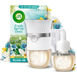 Air Wick Fresh Spring Oasis Advanced Electrical Plug-in Kit 19ml, Lasts for up to 100 Days, Air Freshener