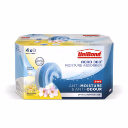 Unibond AERO 360? Moisture Absorber Wildflower Meadow Refill Tab,Aromatherapy,Ultra-Absorbent and Odour-Neutralising,for Dehu ...