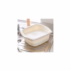 Addis Rectangular Washing Up Bowl, Linen, 9.5 Litre