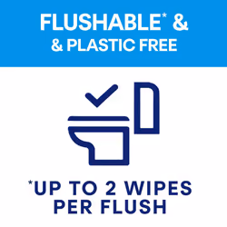 Andrex Ultimate Fresh Washlets, 12 Packs - Gentle, Biodegradable, Flushable Toilet Wipes for Everyday Hygiene, Use with Regular Toilet Roll for a