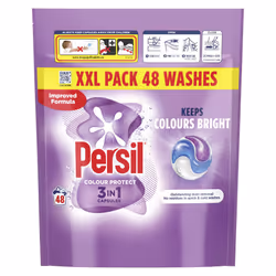 Persil Colour Protect 3 in 1 Washing Capsules keeps colours bright outstanding stain removal in quick & cold washes 48 washes