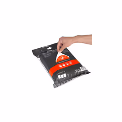 Brabantia 138829 PerfectFit Bin Liners (Size M/60 Litre) Thick Plastic Trash Bags with Tie Tape Drawstring Handles (40 Bags), White