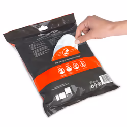 Brabantia PerfectFit Bin Liners Size J (23 Litre), White,115608 Thick Plastic Trash Bags with Tie Tape Drawstring Handles (40 Bag)