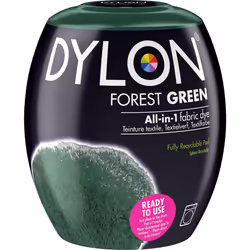 DYLON Washing Machine Fabric Dye Pod for Clothes & Soft Furnishings, 350g ? Forest Green