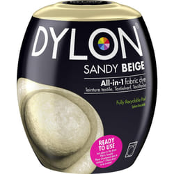 DYLON Washing Machine Fabric Dye Pod for Clothes & Soft Furnishings, 350g ? Sandy Beige