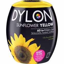 DYLON Washing Machine Fabric Dye Pod for Clothes & Soft Furnishings, 350g ? Sunflower Yellow