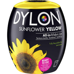 DYLON Washing Machine Fabric Dye Pod for Clothes & Soft Furnishings, 350g ? Sunflower Yellow